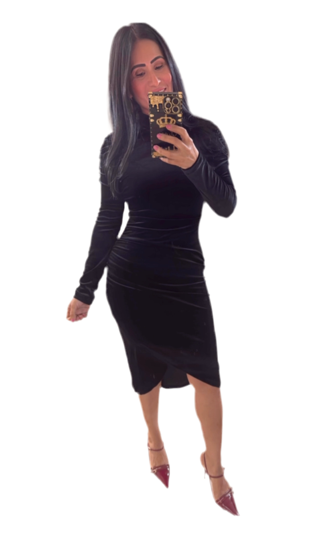 Diane Velvet midi Dress