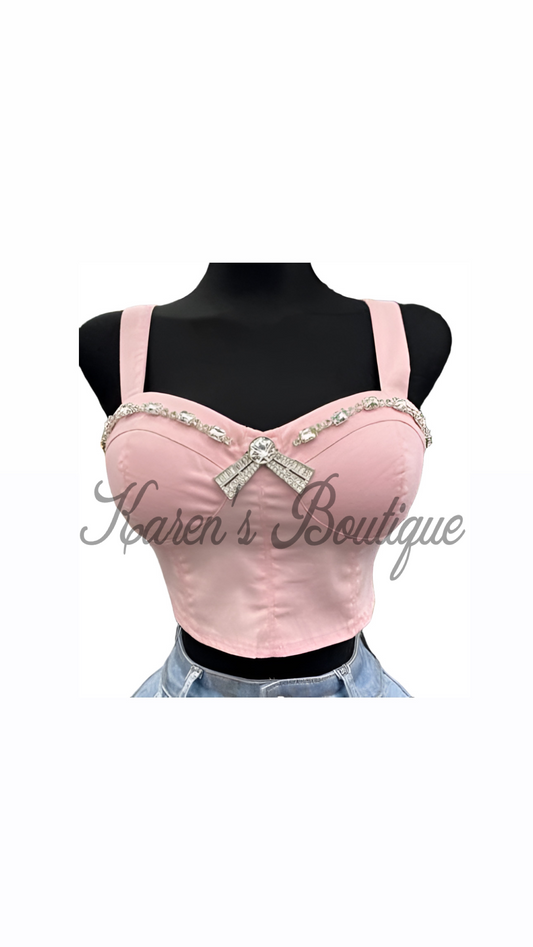 Pink Coquette Top