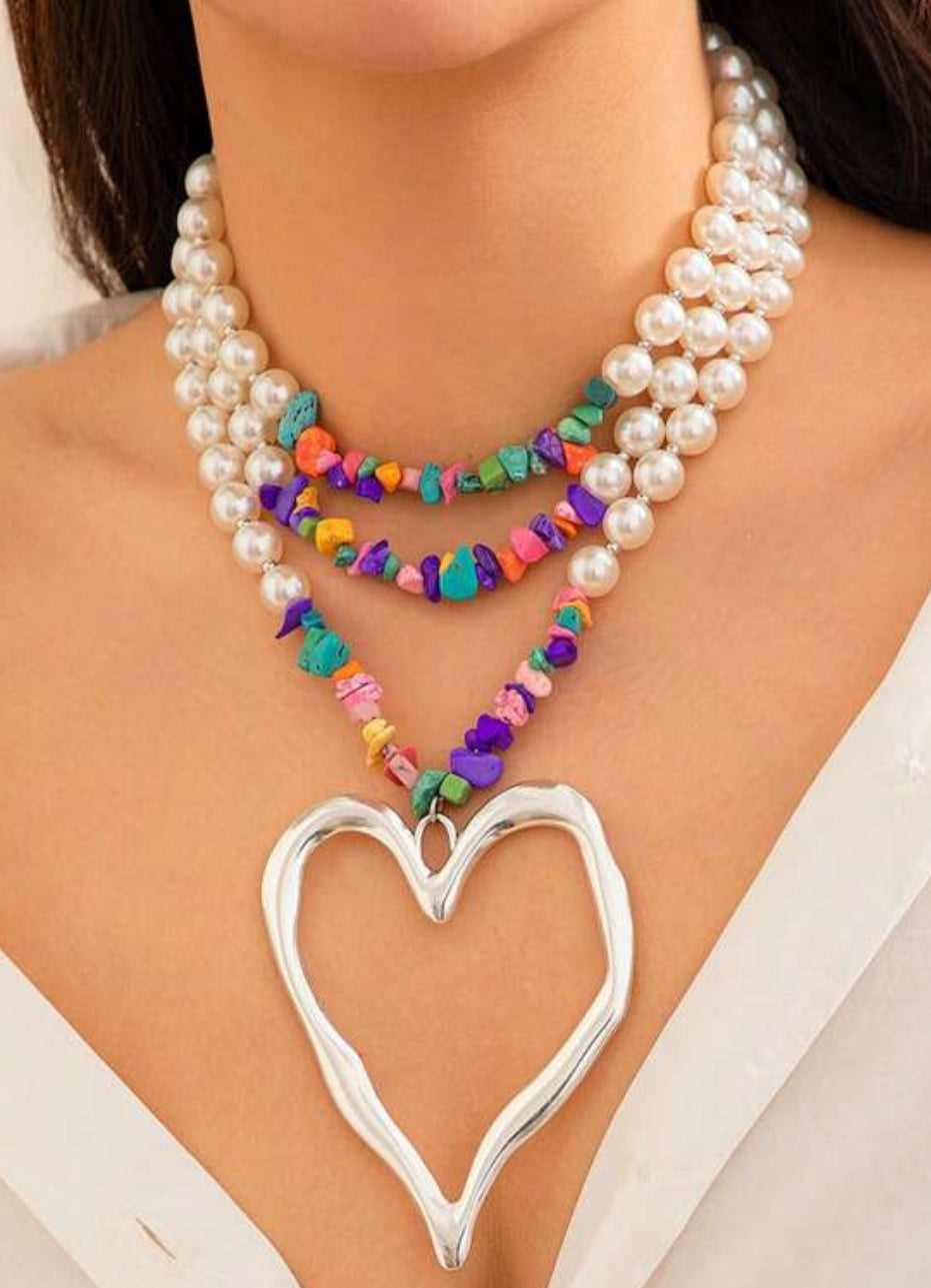 Big Hearts Collar Multicolor