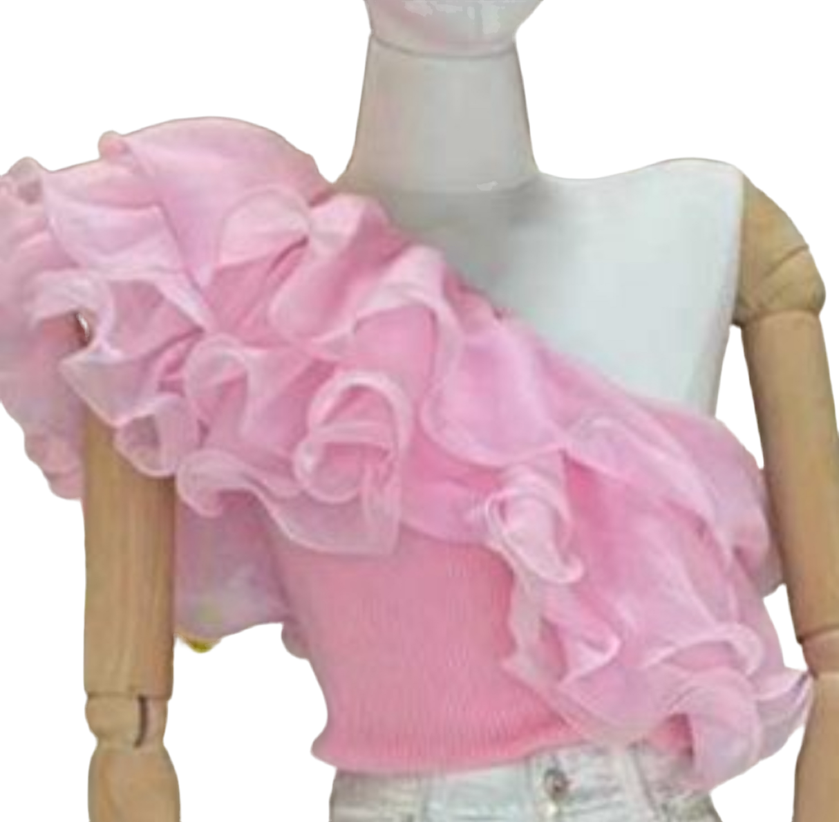 Organza Pink Top